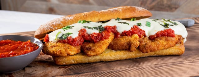 Chicken Parmigiana Sub.
